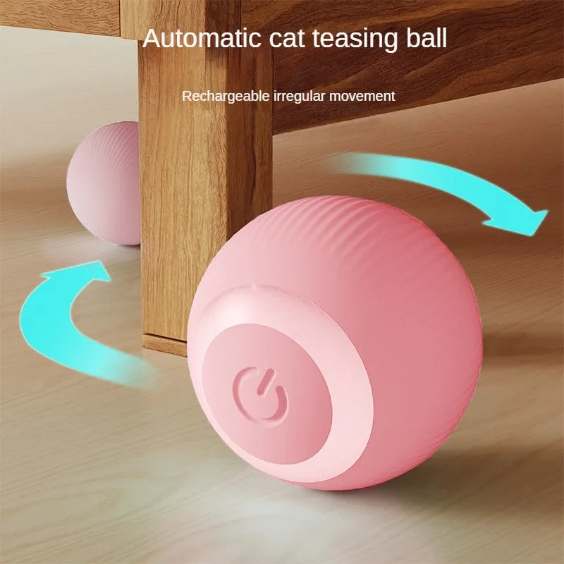 Automatic Interactive Rolling Ball for Cats - Engaging Electric Toy for Endless Fun and Exercise