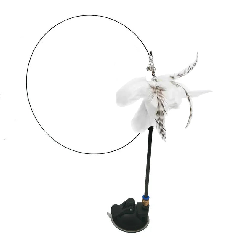 Exciting Simulation Bird Interactive Cat Stick Toy with Furry Feathers and Bell - Perfect for Engaging Playtime!