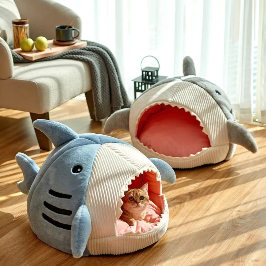 Indulge Your Pet with the Ultimate Luxury Plush Shark Bed – A Cozy Retreat for Playful Dreams