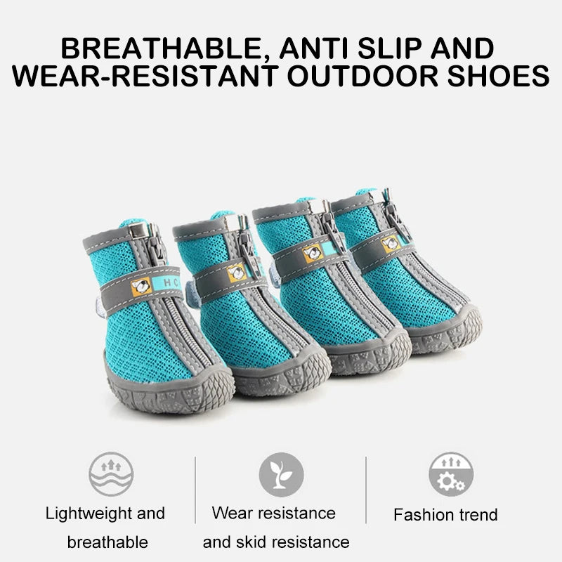 Protect Your Pup's Paws with Stylish Non-Slip Dog Shoes - Warm, Breathable, and Perfect for Any Adventure!