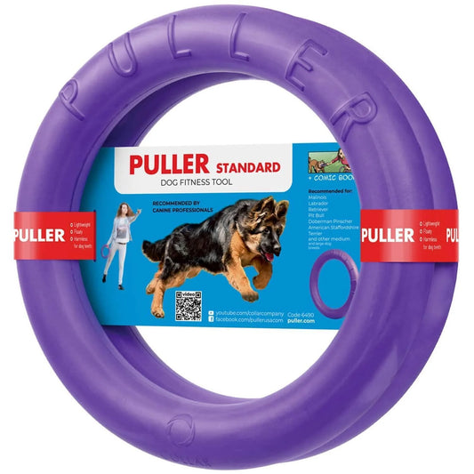 Engaging Puller Outdoor Dog Ring Toys - Perfect for Fetch, Tug-of-War, and Water Games for Large Dogs - Set of 2 Rings