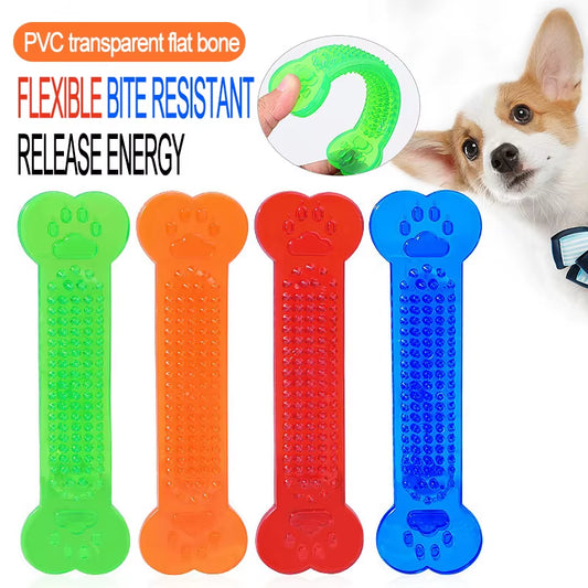Durable Indestructible Rubber Bone Chew Toy for Dogs - Perfect for Aggressive Chewers and Training Games