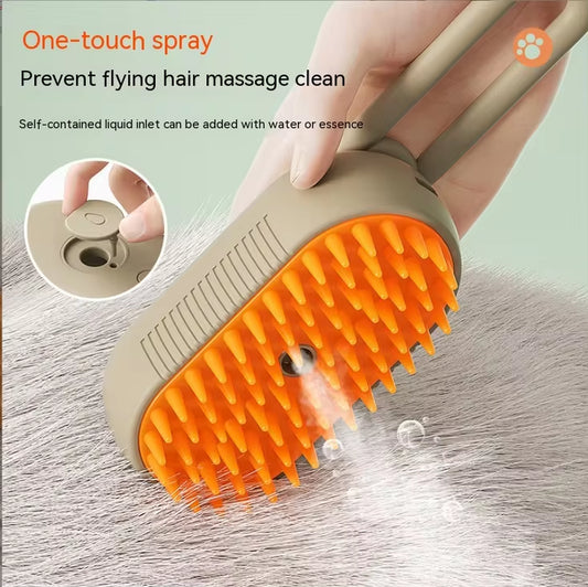 Revolutionary Pet Spray Comb for Cats and Dogs - Electric Hair Removal & Massage Brush with One-Click Water Spray