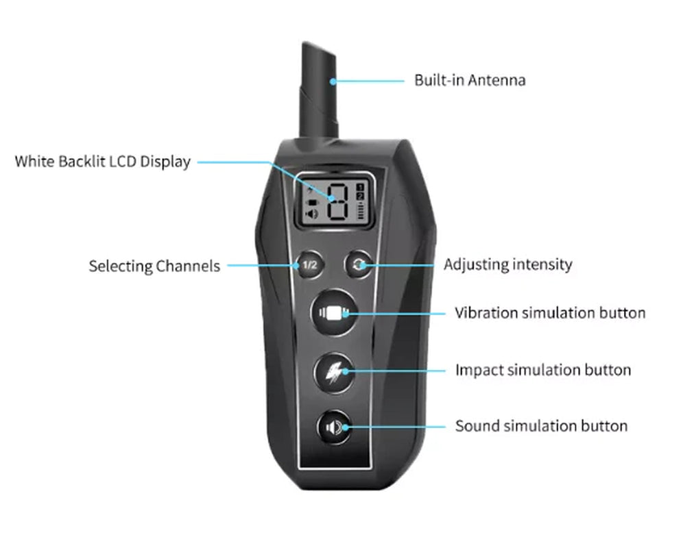 Revolutionary 650 YD Waterproof Remote Dog Training Shock Collar for All Dog Sizes - Train with Confidence!