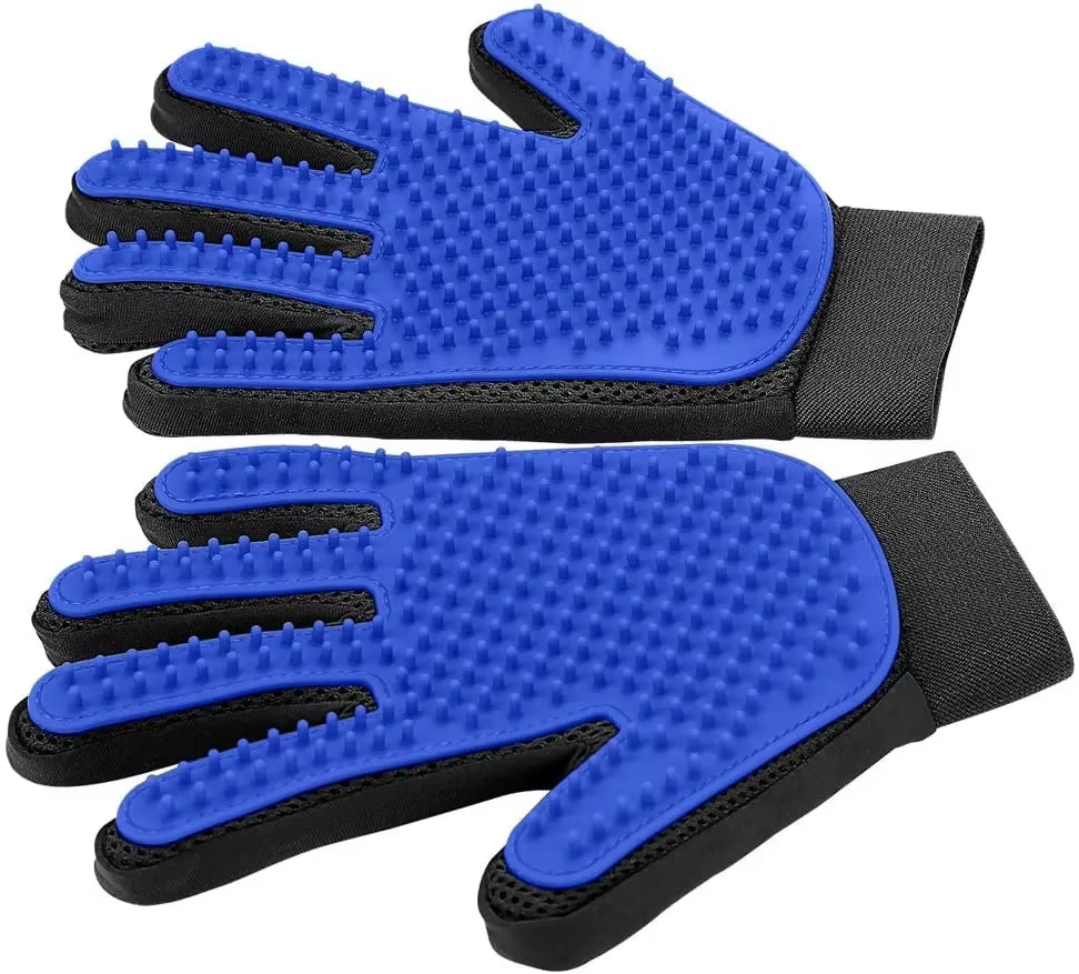 Gentle and Efficient Pet Grooming Glove - Ultimate Hair Remover Mitt for Cats and Dogs