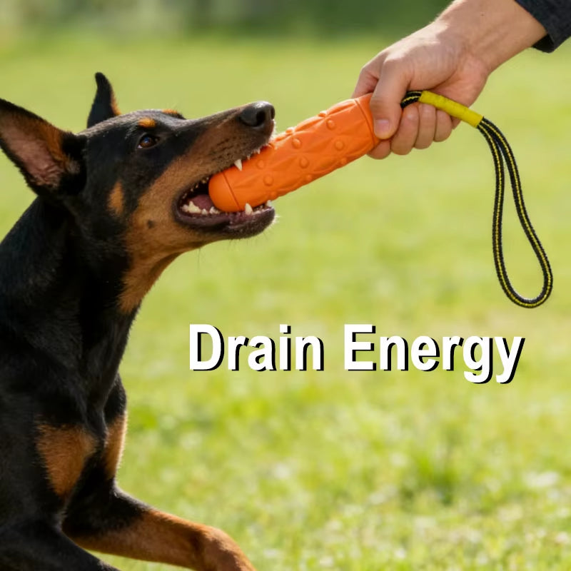 Indestructible EVA Chew Toy with Rope for Dogs - Tough, Safe, and Fun Playtime!