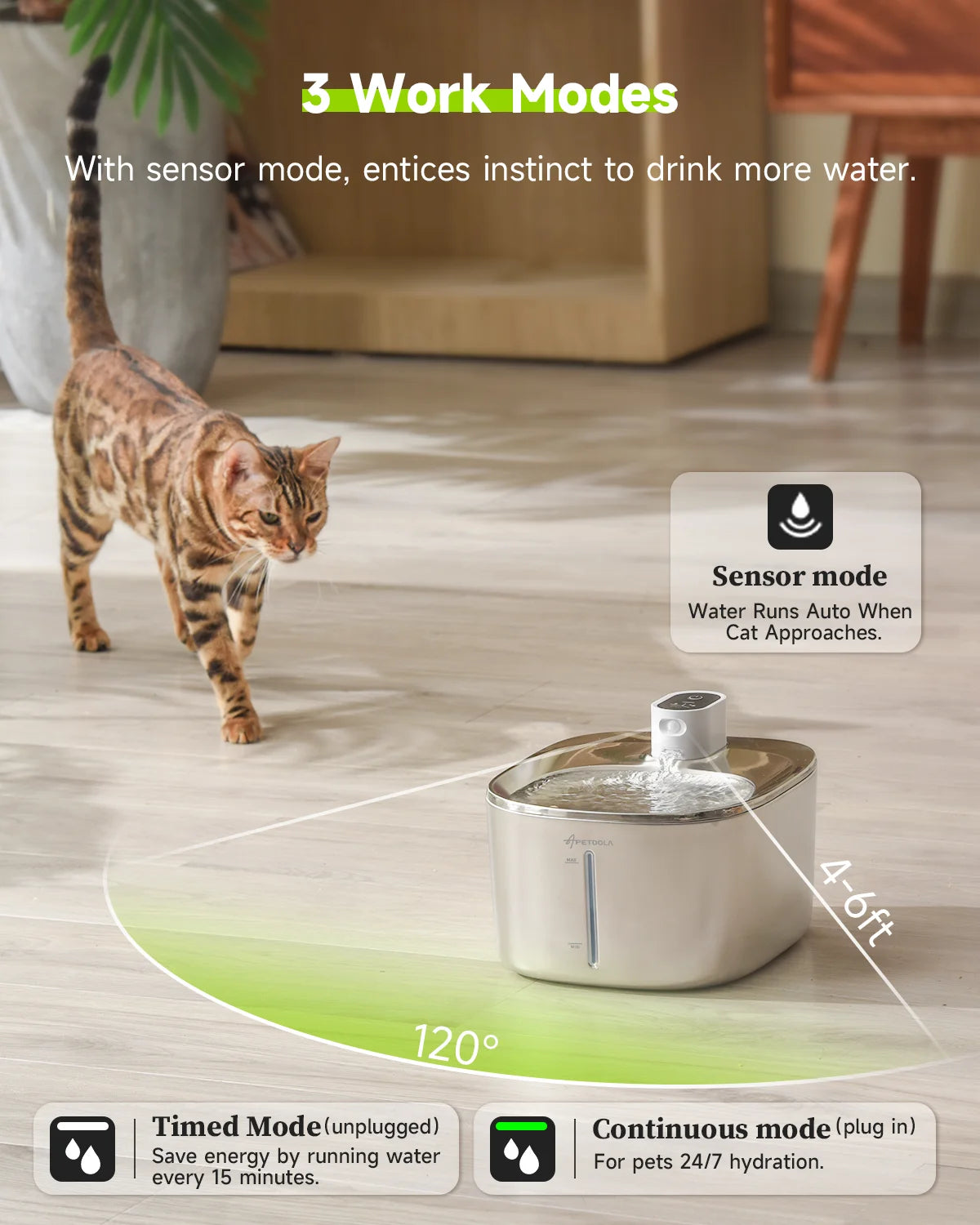 Revolutionary 4L Wireless Cat Water Fountain - Auto Sensor Drinking Dispenser for Happy, Hydrated Pets!