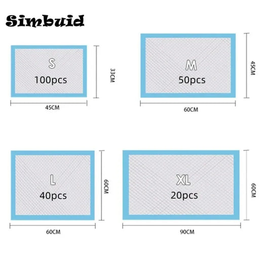 Quick-Dry Super Absorbent Disposable Pet Pads for Dogs and Cats - Keep Your Home Clean and Fresh!