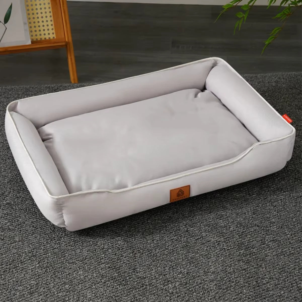 Luxurious Four Season Square Dog Bed - Waterproof, Bite-Resistant, and Soft Mattress for Large Dogs and Cats