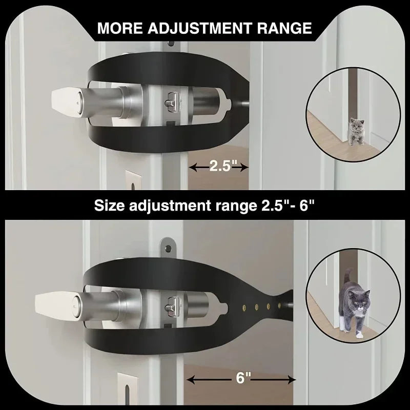 Adjustable Width Fish-Shaped Cat Door Holder Latch