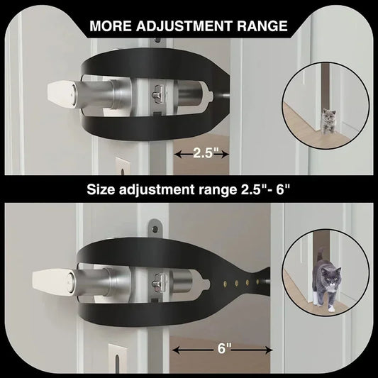 Adjustable Width Fish-Shaped Cat Door Holder Latch
