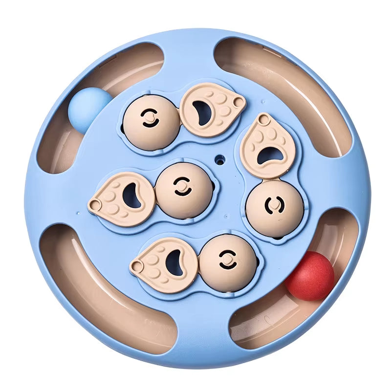 Engaging Smart Cat Puzzle Toy Interactive Turntable Feeder