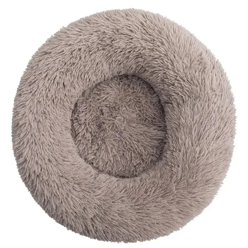 Cozy Plush Pet Bed for Large Dogs and Cats - 40-90Cm Round Design for Ultimate Comfort and Warmth