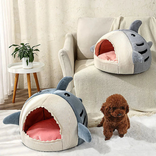 Indulge Your Pet with the Ultimate Luxury Plush Shark Bed – A Cozy Retreat for Playful Dreams
