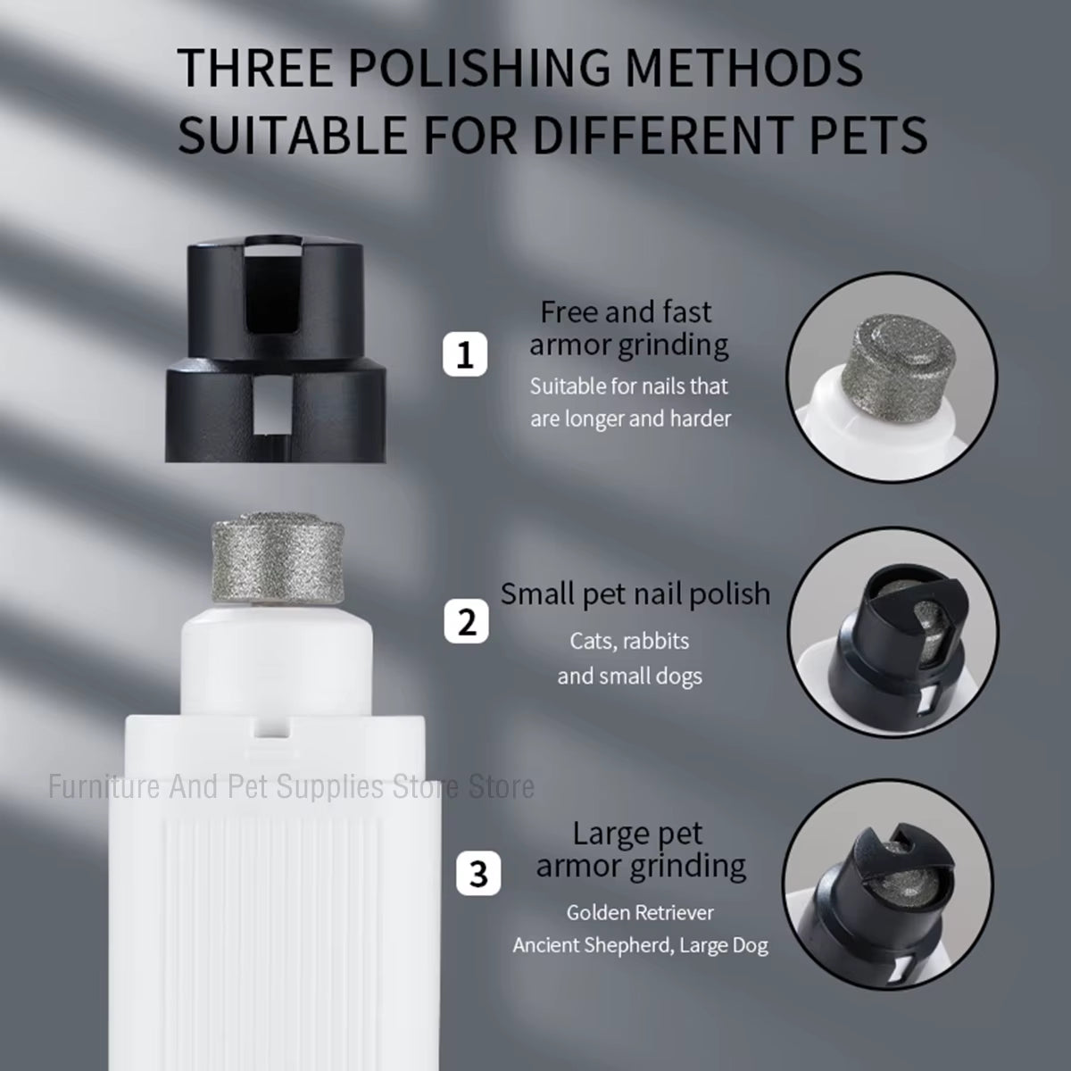 Rechargeable Electric Dog Nail Clippers with LED Light - Quiet and Efficient Nail Grooming for Dogs and Cats