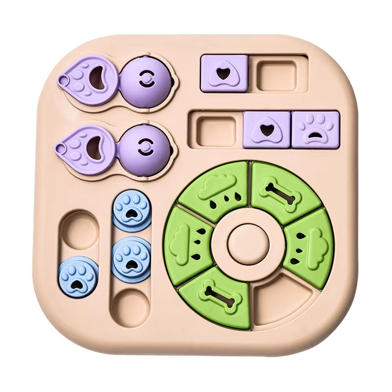 Engaging Smart Cat Puzzle Toy Interactive Turntable Feeder