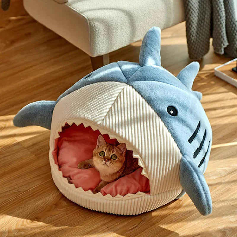 Indulge Your Pet with the Ultimate Luxury Plush Shark Bed – A Cozy Retreat for Playful Dreams