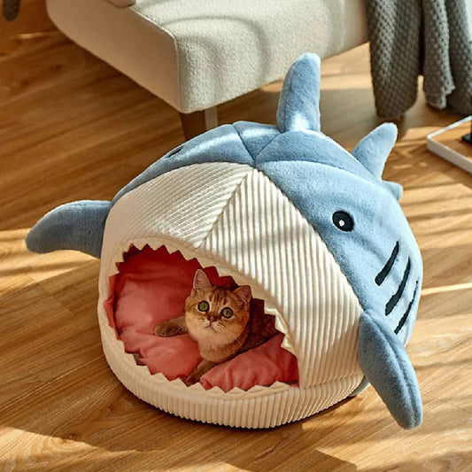 Indulge Your Pet with the Ultimate Luxury Plush Shark Bed – A Cozy Retreat for Playful Dreams