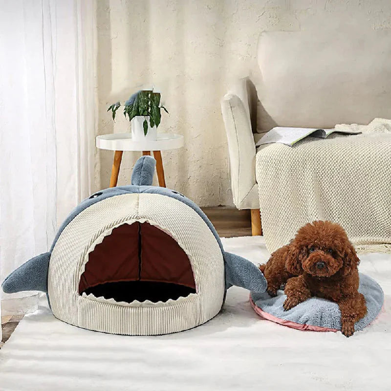 Indulge Your Pet with the Ultimate Luxury Plush Shark Bed – A Cozy Retreat for Playful Dreams