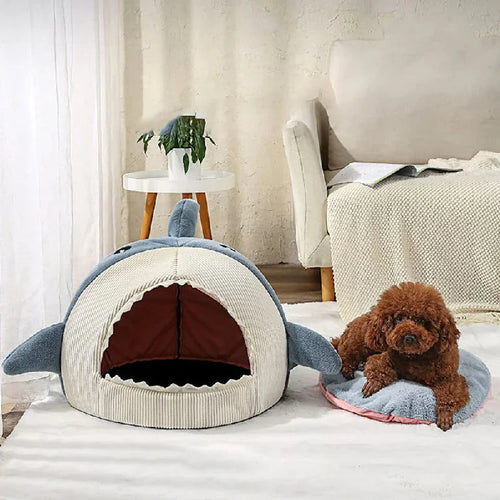 Indulge Your Pet with the Ultimate Luxury Plush Shark Bed – A Cozy Retreat for Playful Dreams