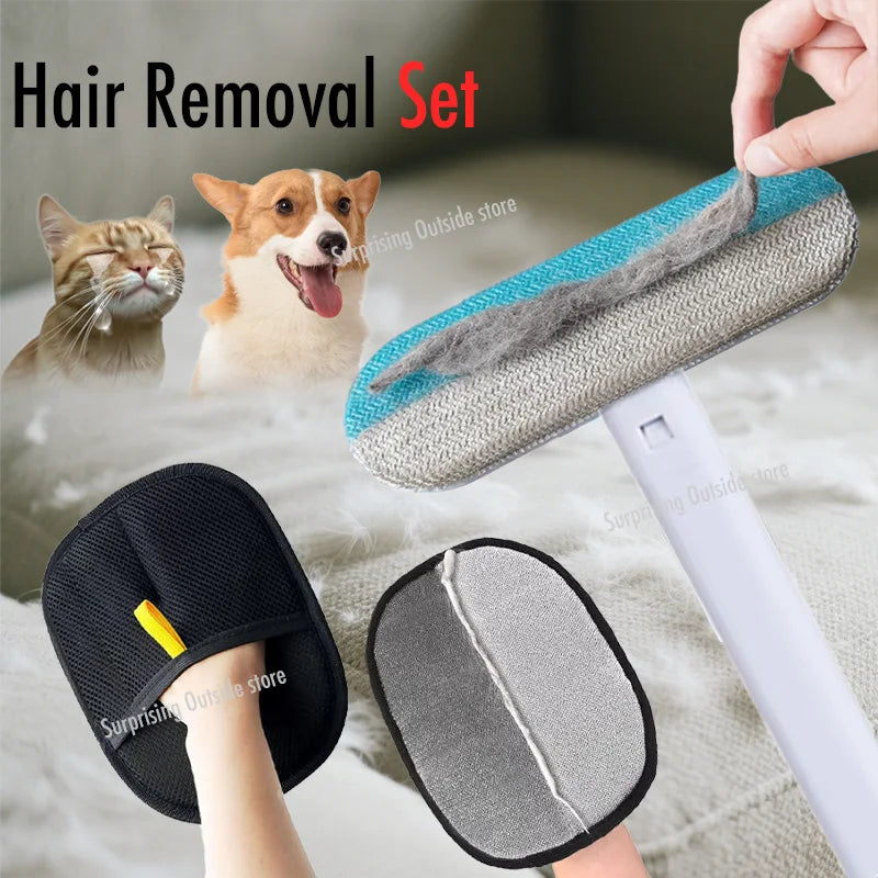 Revolutionary Pet Hair Removal Gloves - Effortlessly Eliminate Fur from Your Home and Pets!